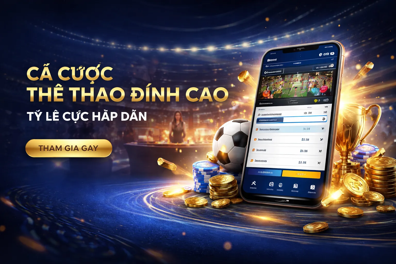 Sân vận động sôi động với cá cược thể thao F168bet